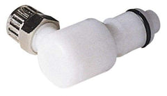 CPC Colder Products - 1/4" Outside Diam, Acetal Push-to-Connect Tube Male Connector - 120 Max psi, White - Exact Tool & Supply