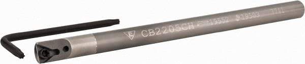 Everede Tool - 0.3" Min Bore Diam, 4" OAL, 1/4" Shank Diam, Indexable Boring Bar - TDA Insert, Screw Holding Method - Exact Tool & Supply