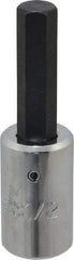 Proto - 1/2" Drive, 1/2" Hex Bit Socket - 3-5/8" OAL, 1-7/8" Bit Length - Exact Tool & Supply