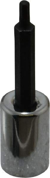 Proto - 3/8" Drive, 1/8" Hex Bit Socket - 2-23/32" OAL, 1-5/8" Bit Length - Exact Tool & Supply