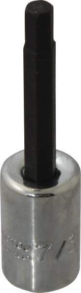 Proto - 3/8" Drive, 7/32" Hex Bit Socket - 2-23/32" OAL, 1-5/8" Bit Length - Exact Tool & Supply