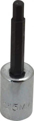 Proto - 3/8" Drive, 5mm Hex Bit Socket - 2-5/8" OAL, 1-5/8" Bit Length - Exact Tool & Supply