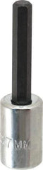 Proto - 3/8" Drive, 7mm Hex Bit Socket - 2-5/8" OAL, 1-5/8" Bit Length - Exact Tool & Supply