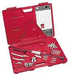 Proto - 19 Piece, 6 Ton Capacity, 7" Spread, General Pupose Puller Set - 8 Jaws, 6" Reach - Exact Tool & Supply