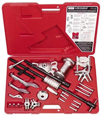 Proto - 22 Piece, 6 Ton Capacity, 7" Spread, Standard Puller Set - 8 Jaws, 6" Reach - Exact Tool & Supply