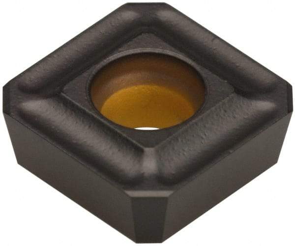 Kennametal - SPGX0903 Grade KCPK30 Carbide Milling Insert - TiN/TiCN/Al2O3 Finish, 1/8" Thick, 0.3752" Inscribed Circle - Exact Tool & Supply