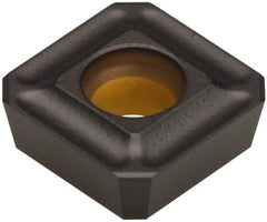 Kennametal - SPGX0903 Grade KCPK30 Carbide Milling Insert - TiN/TiCN/Al2O3 Finish, 1/8" Thick, 0.3752" Inscribed Circle - Exact Tool & Supply