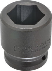 Proto - 3/4" Drive 1-1/4" Standard Impact Socket - 6 Points, 2-3/16" OAL - Exact Tool & Supply