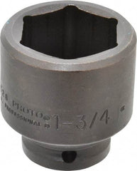 Proto - 3/4" Drive 1-3/4" Standard Impact Socket - 6 Points, 2-5/8" OAL - Exact Tool & Supply