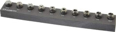 Kennametal - 10 Piece, 1mm to 10mm Capacity, ER Collet Set - Increments of 1mm, Series ER16 - Exact Tool & Supply