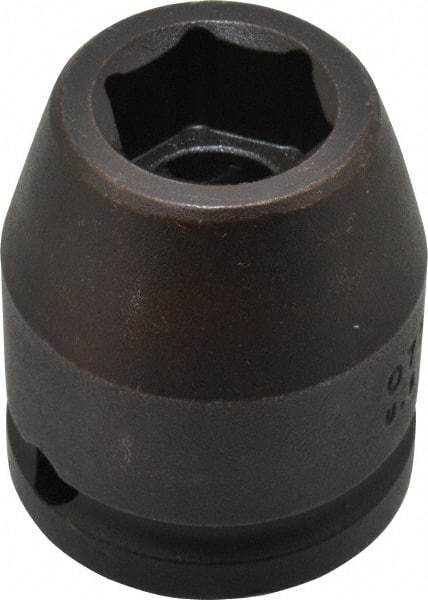 Proto - 3/4" Drive 19mm Standard Impact Socket - 6 Points, 1-59/64" OAL - Exact Tool & Supply
