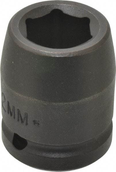 Proto - 3/4" Drive 22mm Standard Impact Socket - 6 Points, 2" OAL - Exact Tool & Supply