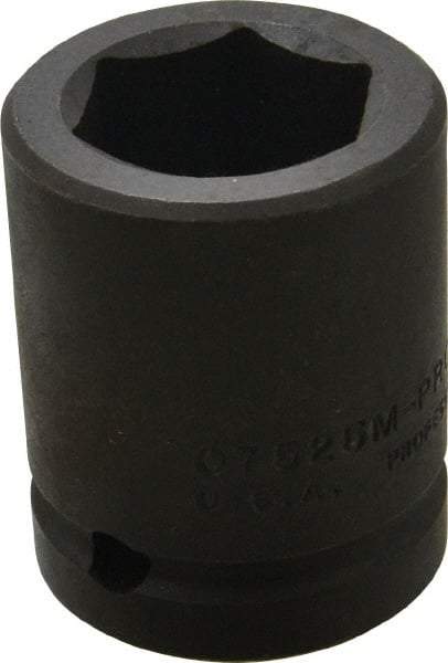 Proto - 3/4" Drive 25mm Standard Impact Socket - 6 Points, 2" OAL - Exact Tool & Supply