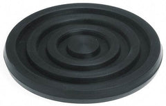 Mason Ind. - 3/8" Thick, 4" Diam, Nitrile, Machinery Leveling Pad & Mat - 500 Lb Max Load, Black - Exact Tool & Supply