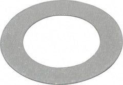Made in USA - 0.016" Thick, 5/8" Inside x 1" OD, Round Shim - 9/16" Screw, Uncoated Commercial Aluminum - Exact Tool & Supply