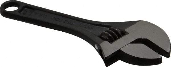 Proto - 1/2" Jaw Capacity, 4" Standard Adjustable Wrench - Steel, Black Finish - Exact Tool & Supply