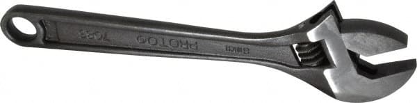 Proto - Adjustable Wrenches; Wrench Type: Adjustable ; Wrench Size (Inch): 8 ; Jaw Capacity (Inch): 1-1/8 ; Material: Steel ; Finish/Coating: Black ; ANSI Spec: B107.8m - Exact Tool & Supply