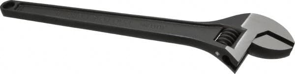 Proto - Adjustable Wrenches; Wrench Type: Adjustable ; Wrench Size (Inch): 15 ; Jaw Capacity (Inch): 1-11/16 ; Material: Steel ; Finish/Coating: Black ; ANSI Spec: B107.8m - Exact Tool & Supply