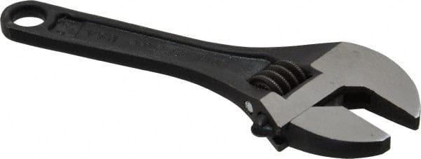 Proto - Adjustable Wrenches; Wrench Type: Adjustable ; Wrench Size (Inch): 4 ; Jaw Capacity (Inch): 1/2 ; Material: Steel ; Finish/Coating: Black ; ANSI Spec: B107.8m - Exact Tool & Supply