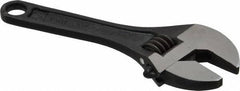 Proto - 1/2" Jaw Capacity, 4" Locking Adjustable Wrench - Steel, Black Finish - Exact Tool & Supply