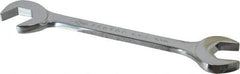 Proto - 19mm Standard Open End Wrench - 7" OAL, Double End, Chrome Finish, 15° & 60° Head Angle - Exact Tool & Supply