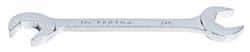 Proto - 3/8" Standard Open End Wrench - 4-3/4" OAL, Double End, Chrome Finish, 15° & 60° Head Angle - Exact Tool & Supply