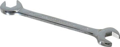 Proto - 7/16" Standard Open End Wrench - 5" OAL, Double End, Chrome Finish, 15° & 60° Head Angle - Exact Tool & Supply