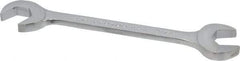 Proto - 9/16" Standard Open End Wrench - 5-5/8" OAL, Double End, Chrome Finish, 15° & 60° Head Angle - Exact Tool & Supply