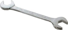 Proto - 5/8" Standard Open End Wrench - 6" OAL, Double End, Chrome Finish, 15° & 60° Head Angle - Exact Tool & Supply