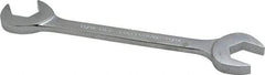 Proto - 11/16" Standard Open End Wrench - 6-1/2" OAL, Double End, Chrome Finish, 15° & 60° Head Angle - Exact Tool & Supply