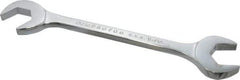 Proto - 15/16" Standard Open End Wrench - 8-3/4" OAL, Double End, Chrome Finish, 15° & 60° Head Angle - Exact Tool & Supply
