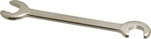Proto - 11/32" Stubby Open End Wrench - 3-3/4" OAL, Double End, Satin Finish, 15° & 75° Head Angle - Exact Tool & Supply