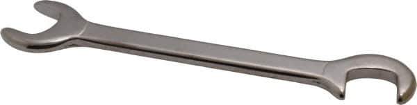 Proto - 5/8" Stubby Open End Wrench - 5-3/4" OAL, Double End, Satin Finish, 15° & 75° Head Angle - Exact Tool & Supply