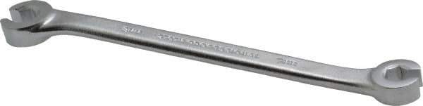 Proto - 7 x 8mm, Chrome Finish, Open End Flare Nut Wrench - 6 Points, 5-11/16" OAL, Steel, Double End Head - Exact Tool & Supply