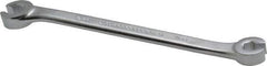 Proto - 7 x 8mm, Chrome Finish, Open End Flare Nut Wrench - 6 Points, 5-11/16" OAL, Steel, Double End Head - Exact Tool & Supply