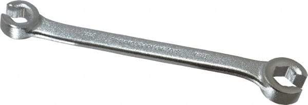 Proto - 9 x 11mm, Chrome Finish, Open End Flare Nut Wrench - 6 Points, 6-5/16" OAL, Steel, Double End Head - Exact Tool & Supply