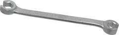 Proto - 10 x 12mm, Chrome Finish, Open End Flare Nut Wrench - 6 Points, 6-15/16" OAL, Steel, Double End Head - Exact Tool & Supply