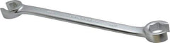 Proto - 15 x 17mm, Chrome Finish, Open End Flare Nut Wrench - 6 Points, 8" OAL, Steel, Double End Head - Exact Tool & Supply
