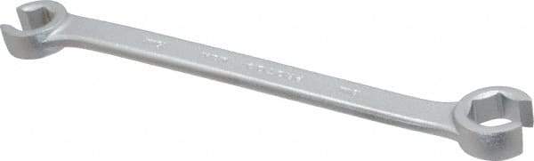 Proto - 16 x 18mm, Chrome Finish, Open End Flare Nut Wrench - 6 Points, 8-13/16" OAL, Steel, Double End Head - Exact Tool & Supply