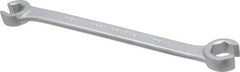 Proto - 16 x 18mm, Chrome Finish, Open End Flare Nut Wrench - 6 Points, 8-13/16" OAL, Steel, Double End Head - Exact Tool & Supply