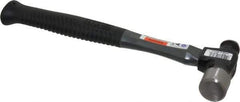 Stanley - 1 Lb Head High Carbon Steel Ball Pein Hammer - Graphite Handle, 12-3/4" OAL, Graphite with Rubber Grip - Exact Tool & Supply