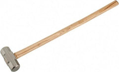Stanley - 8 Lb Head, 34-1/4" Long Sledge Hammer - Steel Head, Wood Handle - Exact Tool & Supply