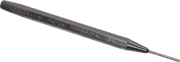 Proto - 1/16" Pin Punch - 4-3/8" OAL, Steel - Exact Tool & Supply