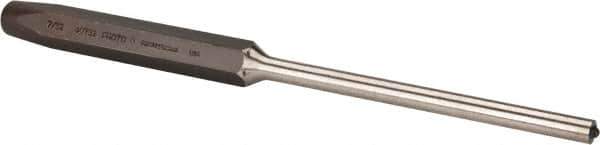 Proto - 7/32" Roll Pin Punch - 5-7/8" OAL, Steel - Exact Tool & Supply
