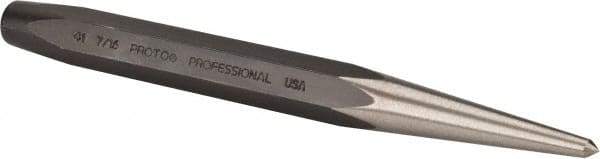 Proto - 11/64" Center Punch - 5-1/4" OAL, Steel - Exact Tool & Supply