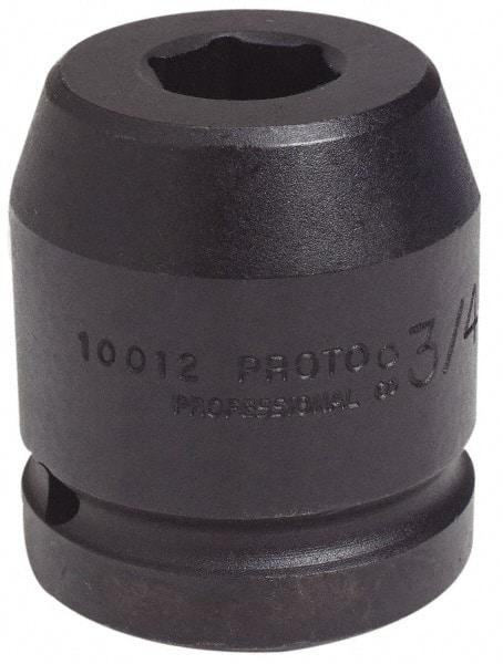 Proto - 1" Drive 4-1/8" Standard Impact Socket - 6 Points, 5-1/2" OAL - Exact Tool & Supply