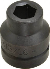 Proto - 1" Drive 13/16" Standard Impact Socket - 6 Points, 2-1/2" OAL - Exact Tool & Supply