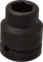 Proto - 1" Drive 15/16" Standard Impact Socket - 6 Points, 2-1/2" OAL - Exact Tool & Supply