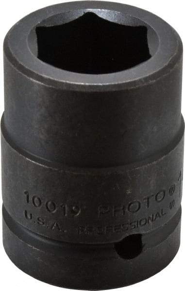 Proto - 1" Drive 1-3/16" Standard Impact Socket - 6 Points, 2-5/8" OAL - Exact Tool & Supply