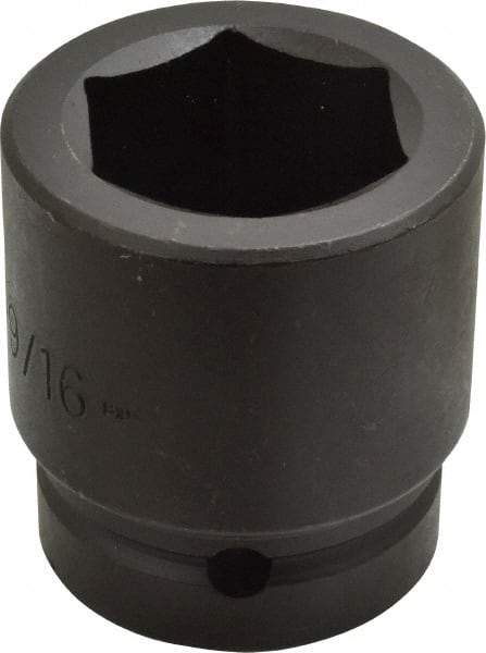 Proto - 1" Drive 1-9/16" Standard Impact Socket - 6 Points, 2-5/8" OAL - Exact Tool & Supply